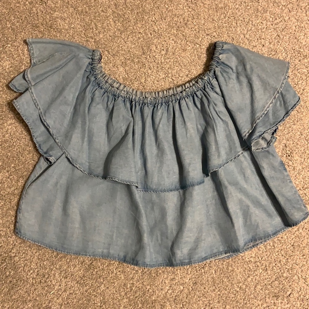 Zara Denim Top
